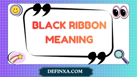 black ribbon meaning