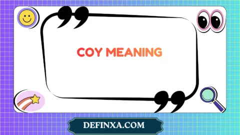 coy meaning