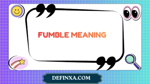 fumble meaning