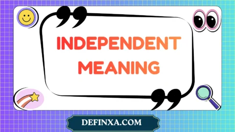 independent meaning