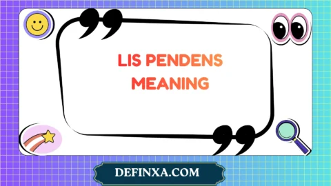 lis pendens meaning