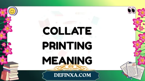 collate printing meaning
