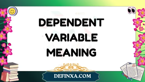 dependent variable meaning