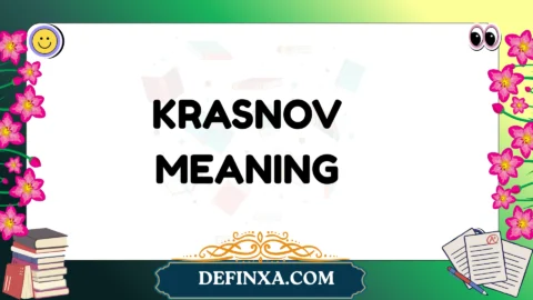 krasnov meaning