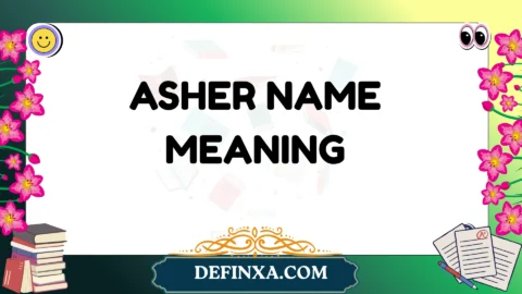 asher name meaning