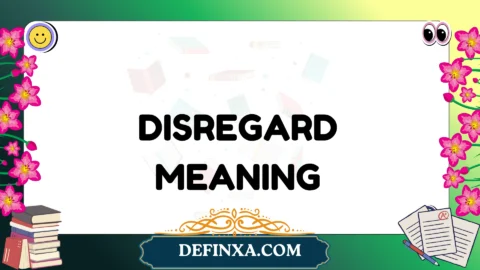 disregard meaning