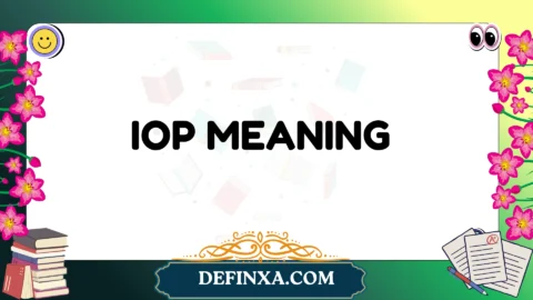 iop meaning