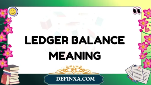 ledger balance meaning