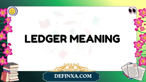 ledger meaning