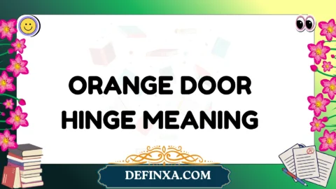 orange door hinge meaning