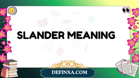 slander meaning