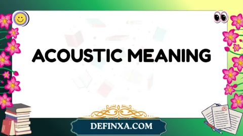 acoustic meaning