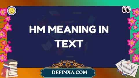 hm meaning in text